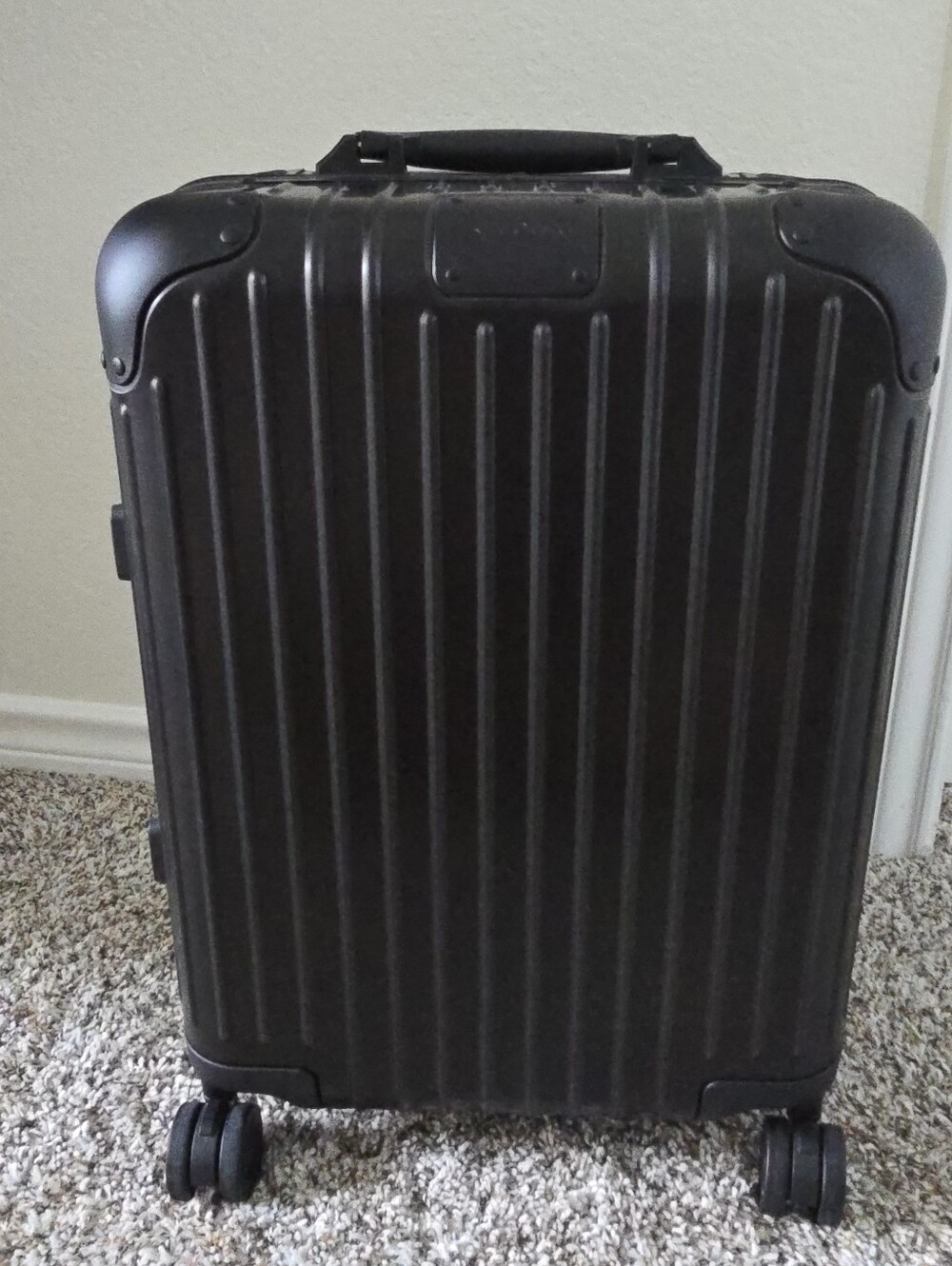 RIMOWA Black and White Luggage Interior Label and Strap